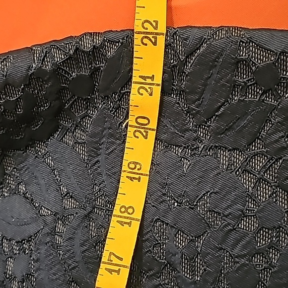 Ann Taylor  black  lace  overlay  skirt - Picture 5 of 11
